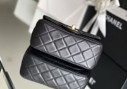 CHANEL | Lambskin Flap Bag In Black - 3