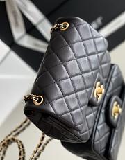 CHANEL | Lambskin Flap Bag In Black - 2