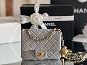 CHANEL | Lambskin Flap Bag In Light Blue - 1