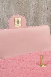 CHANEL | Quilted Sequins & Gold-Tone Metal Pink Backpack - 6