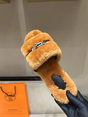 HERMES | Fur slippers 01 - 5