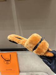 HERMES | Fur slippers 01 - 4
