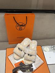 HERMES | Fur slippers 04 - 1