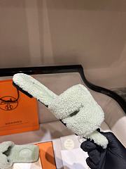HERMES | Fur Orange Silippers 01 - 6