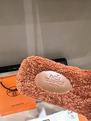 HERMES | Fur Orange Silippers 03 - 5