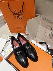 HERMES | classic vintage-style loafers black - 1