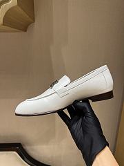 HERMES | classic vintage-style loafers white - 6