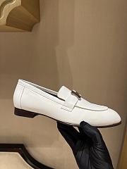 HERMES | classic vintage-style loafers white - 4