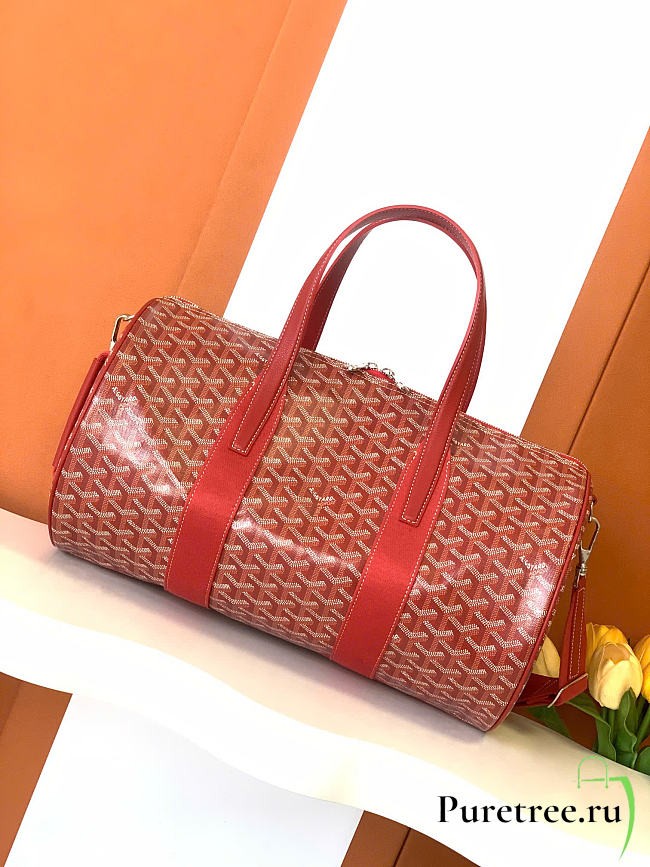 GOYARD | Barrel 40 Sports Bag In Red - 1