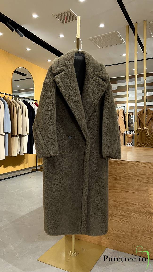 MAX MARA | Teddy Bear Coat Khaki Green - 1