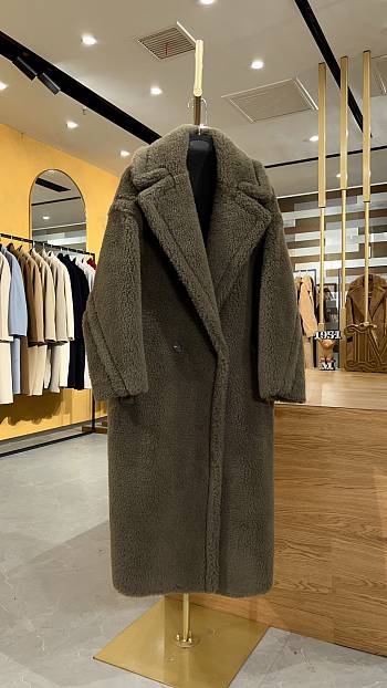 MAX MARA | Teddy Bear Coat Khaki Green