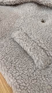 MAX MARA | Teddy Bear Coat Silver thread - 4