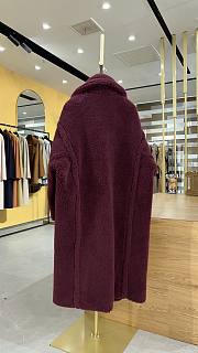 MAX MARA | Teddy Bear Coat Burgundy  - 6