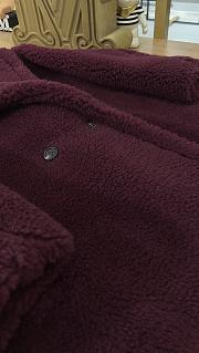 MAX MARA | Teddy Bear Coat Burgundy  - 5