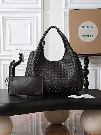 BOTTEGA VENETA | Campana intrecciato leather shoulder bag fondant