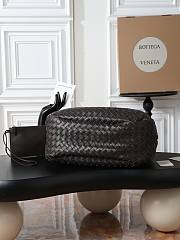 BOTTEGA VENETA | Campana intrecciato leather shoulder bag fondant - 3