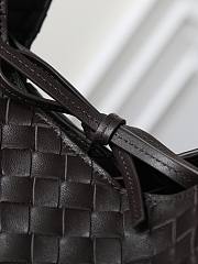 BOTTEGA VENETA | Campana intrecciato leather shoulder bag fondant - 4