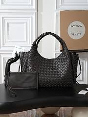 BOTTEGA VENETA | Campana intrecciato leather shoulder bag fondant - 5