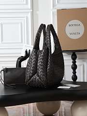 BOTTEGA VENETA | Campana intrecciato leather shoulder bag fondant - 6