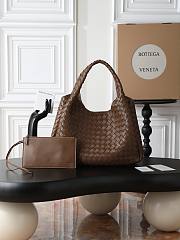 BOTTEGA VENETA | Campana intrecciato leather shoulder bag brown - 1