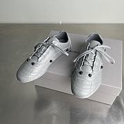 BALENCIAGA | City Women's Flat Lace-up Casual Shoes Gray - 1