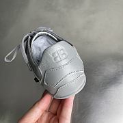BALENCIAGA | City Women's Flat Lace-up Casual Shoes Gray - 5
