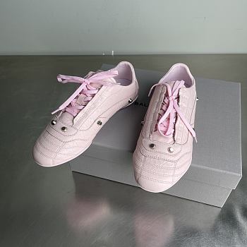 BALENCIAGA | City Women's Flat Lace-up Casual Shoes Pink