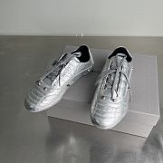 BALENCIAGA | City Women's Flat Lace-up Casual Shoes Silver - 1
