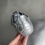 BALENCIAGA | City Women's Flat Lace-up Casual Shoes Silver - 5