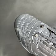 BALENCIAGA | City Women's Flat Lace-up Casual Shoes Silver - 2