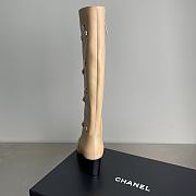 CHANEL | Double C Slim Fit Boots Beige - 6