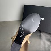 CHANEL | Double C Slim Fit Boots Beige - 4