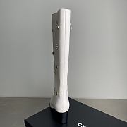 CHANEL | Double C Slim Fit Boots White - 5