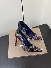 Christian Louboutin CL Red Sole Rhinestone High Heels 10.5 cm - 3