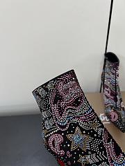 Christian Louboutin CL Red Sole Pointed Toe Side Zipper 10.5 cm - 6