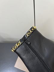 Christian Louboutin CL Red Sole Zipper High-Heeled Ankle Boots 10.5 cm (01) - 3