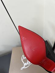 Christian Louboutin CL Red Sole Zipper High-Heeled Ankle Boots 10.5 cm (02) - 2