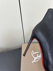Christian Louboutin CL Red Sole Zipper High-Heeled Ankle Boots (03) - 6