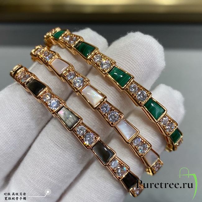 BVLGARI | Craftsmanship wide snake bone bangle - 1