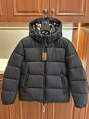 BURBERRY | Stand-collar hooded down jacket black - 1