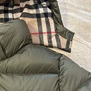 BURBERRY | Stand-collar hooded down jacket green - 6