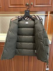 BURBERRY | Stand-collar hooded down jacket green - 3