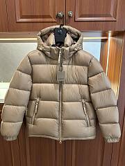 BURBERRY | Stand-collar hooded down jacket beige - 1