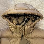 BURBERRY | Stand-collar hooded down jacket beige - 5