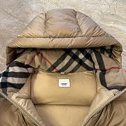 BURBERRY | Stand-collar hooded down jacket beige - 3