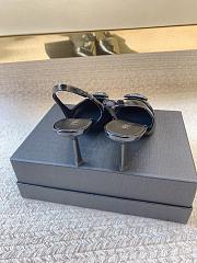 PRADA | Black Brushed Leather Slingback Pumps Black - 2