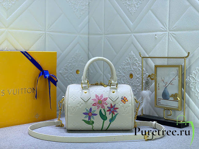 LOUIS VUITTON | Speedy Bandoulière 20 Monogram Quartz Flower Marquetry  - 1