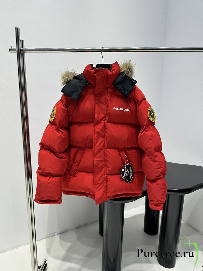 Balenciaga Reversible Coat In Red - 1