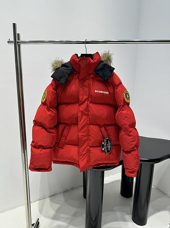 Balenciaga Reversible Coat In Red