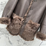 YSL | Leather Jacket In Brown - 3